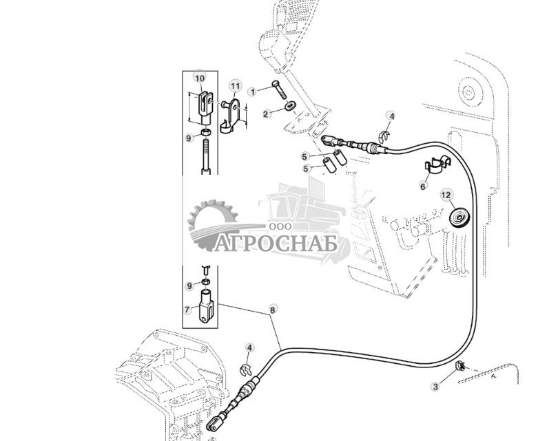 ДЕТАЛИ ПЕРЕКЛЮЧЕНИЯ, МЕХАНИЧЕСКОЕ УПРАВЛЕНИЕ РЕВЕРСОМ НА РУЛЕВОЙ КОЛОНКЕ - ST209219 230.jpg